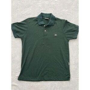 Lacoste Polo Shirt Men’s M Green Workwear Casual Golf Button Up Short Sleeve
